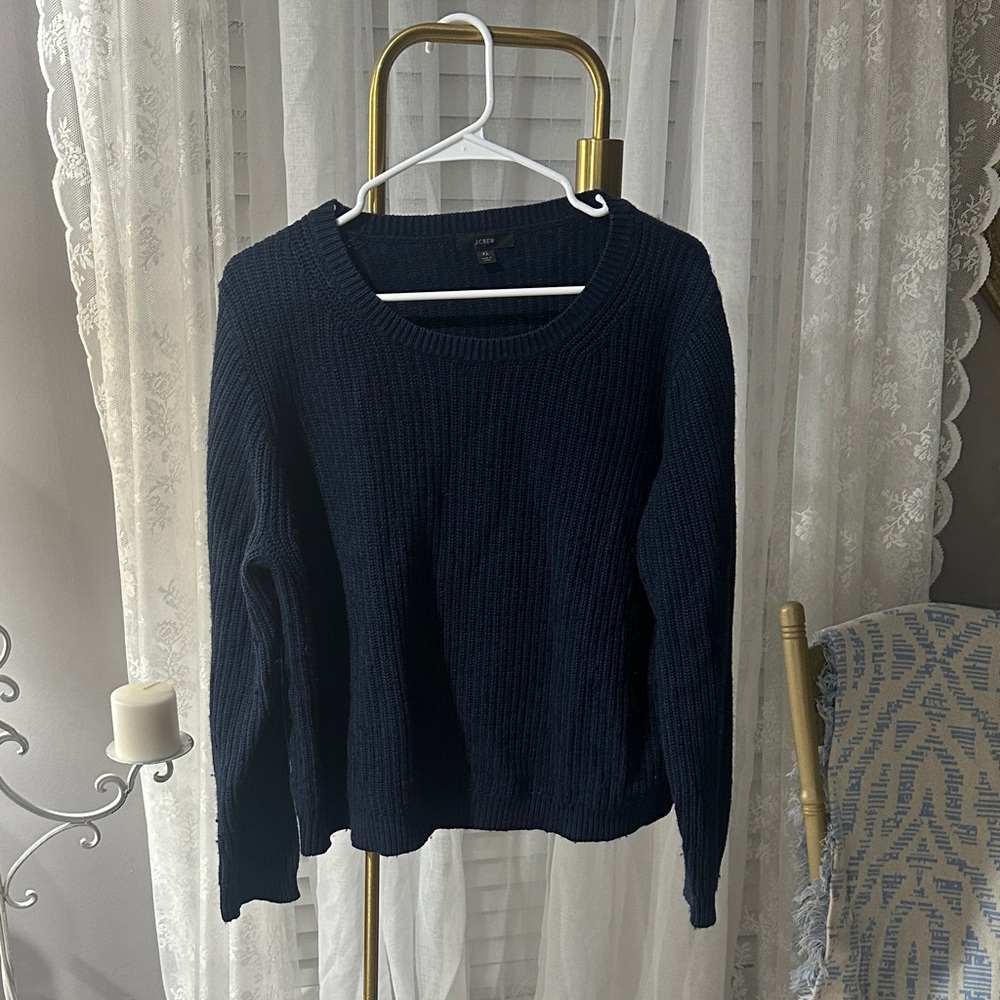 J. Crew Midnight Blue Women's Crew Neck Sweater